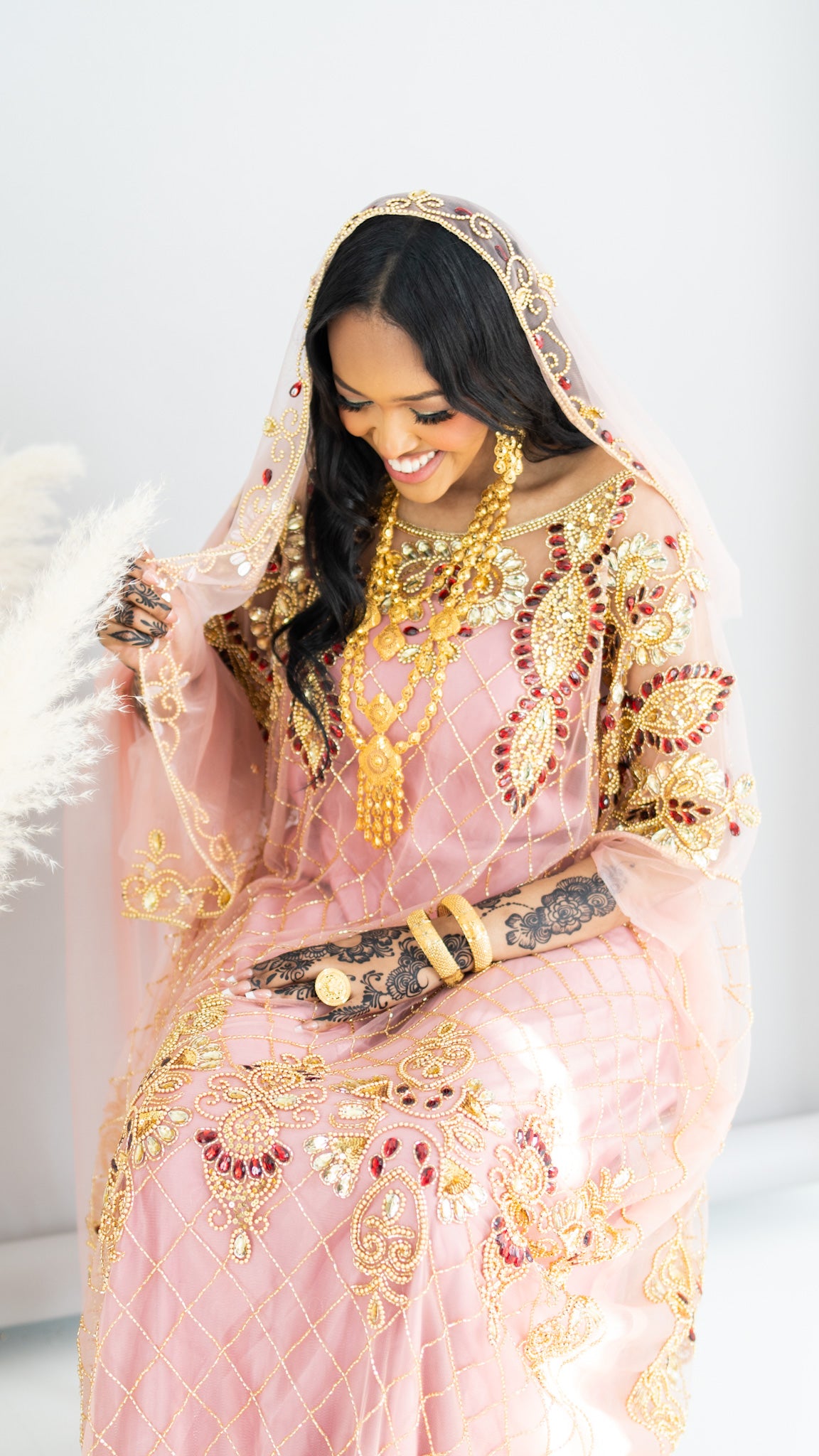 PRE - ORDER Nadira Bridal Lace Dirac - Pink
