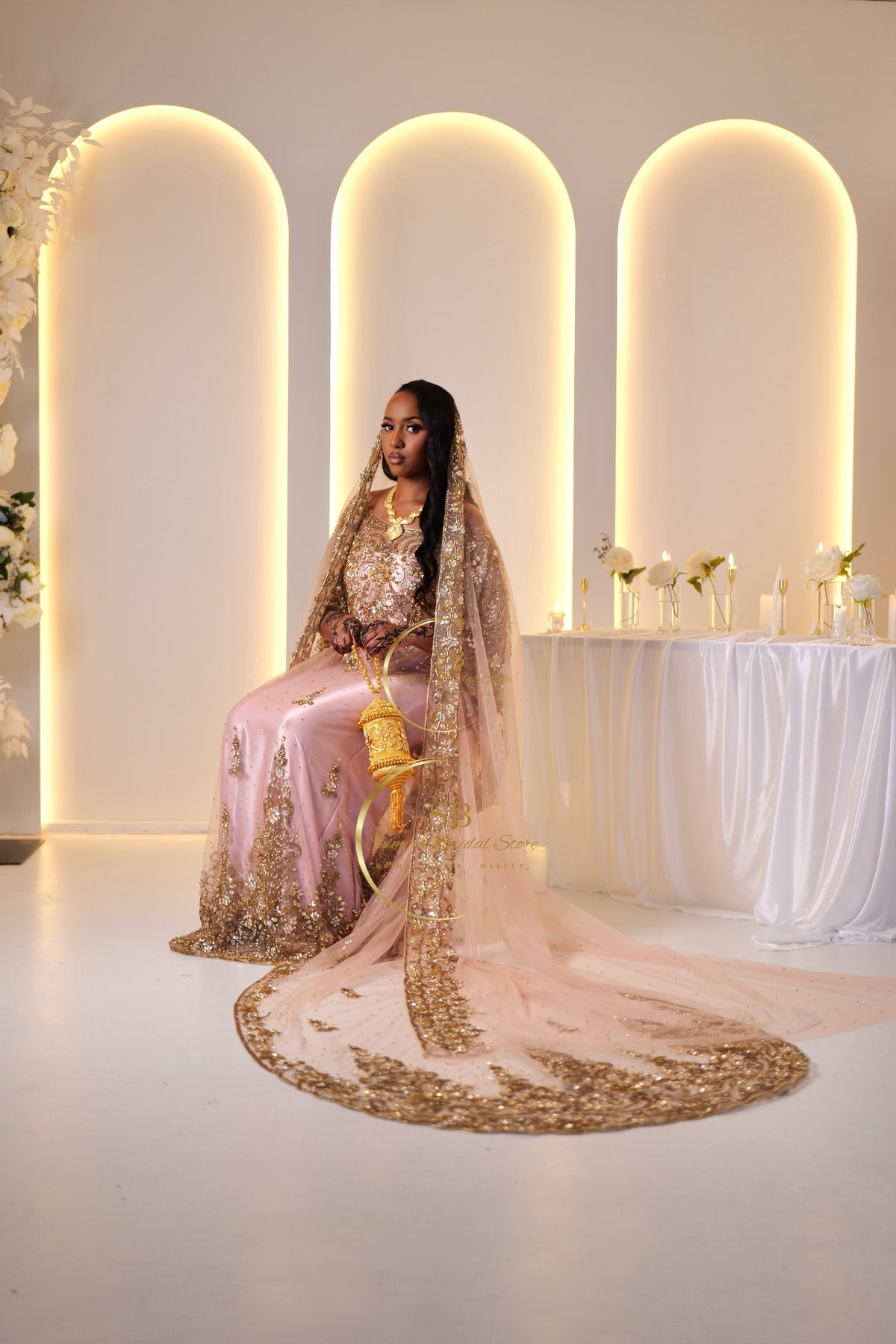 PRE -ORDER The Alluring Dusty Pink in Gold Dirac